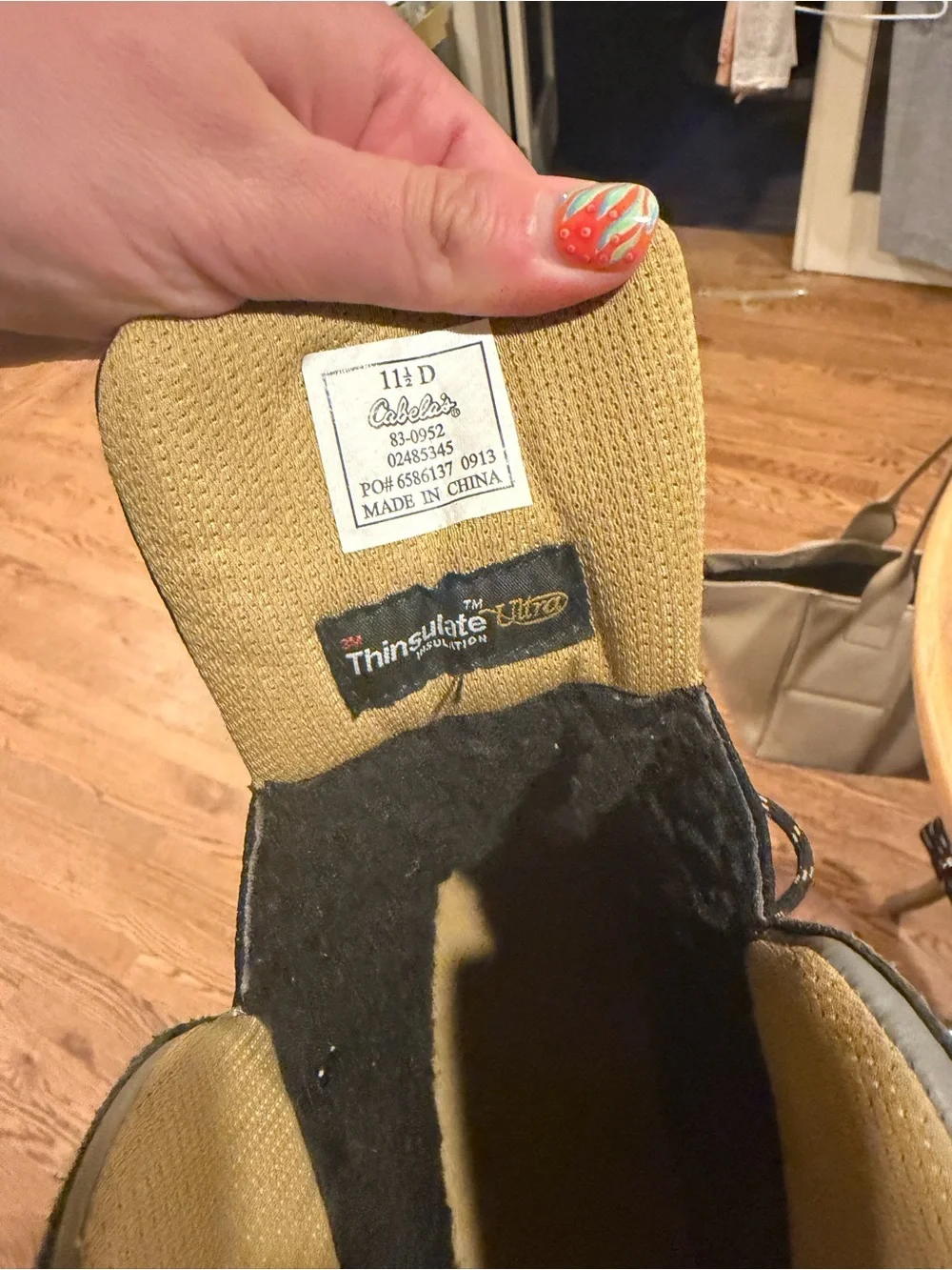 Cabela's Men's Grey and Olive Suede Hiking Boots